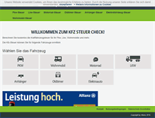 Tablet Screenshot of kfz-steuercheck.de